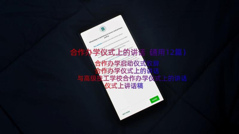 合作办学仪式上的讲话（通用12篇）