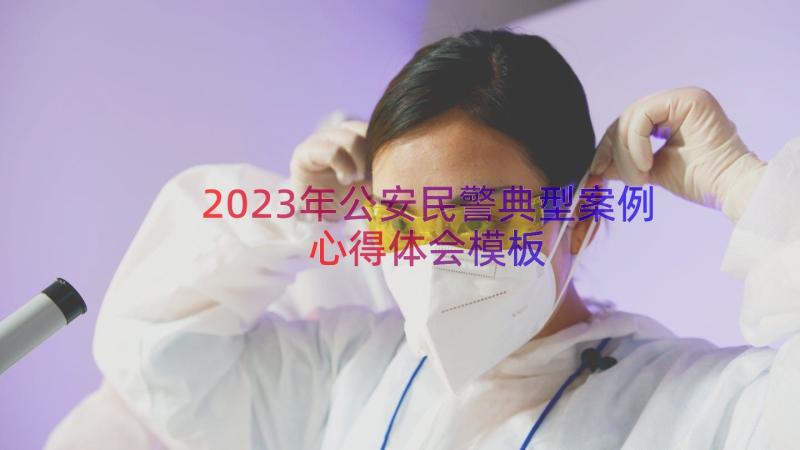 2023年公安民警典型案例心得体会（模板14篇）