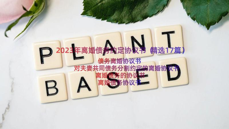 2023年离婚债务约定协议书（精选17篇）