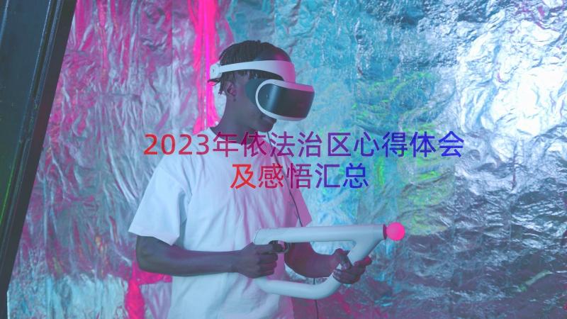 2023年依法治区心得体会及感悟（汇总15篇）