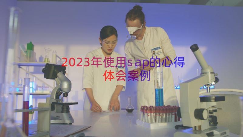 2023年使用sap的心得体会（案例13篇）