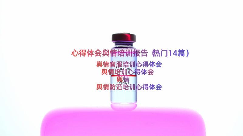 心得体会舆情培训报告（热门14篇）