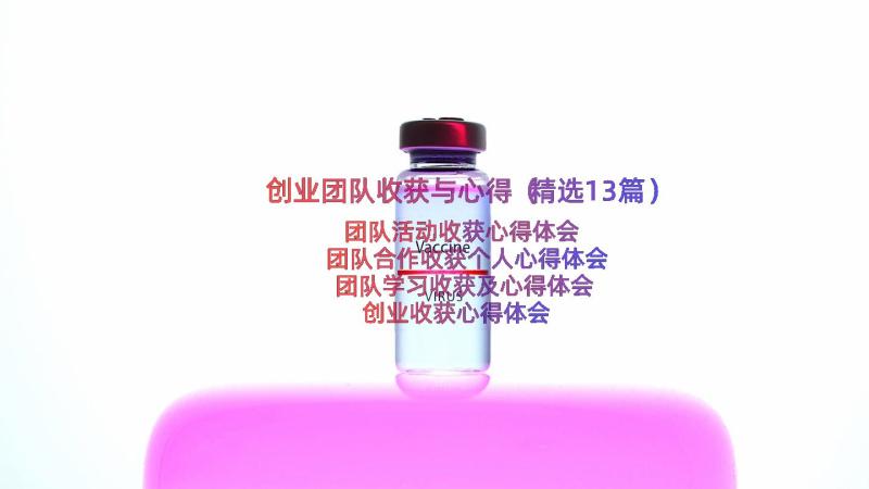 创业团队收获与心得（精选13篇）