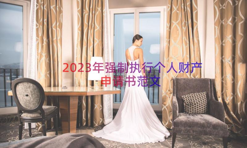 2023年强制执行个人财产申请书范文（15篇）