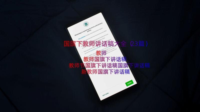 国旗下教师讲话稿大全（23篇）