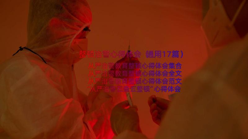 整顿治警心得体会（通用17篇）