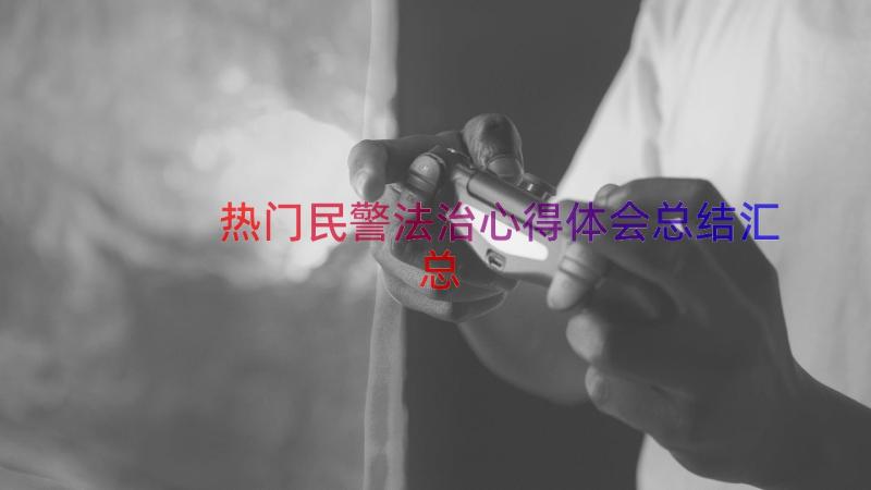 热门民警法治心得体会总结（汇总20篇）