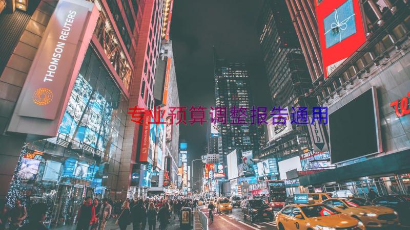 专业预算调整报告（通用15篇）