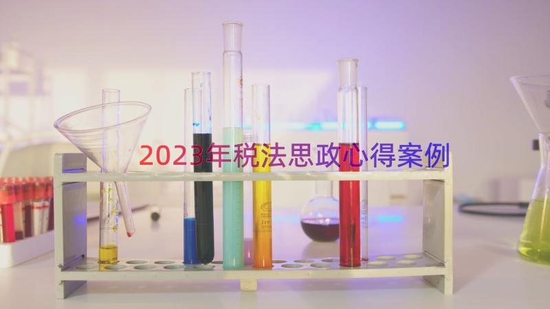 2023年税法思政心得（案例19篇）