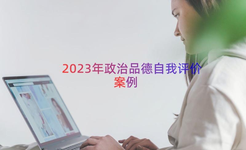 2023年政治品德自我评价（案例18篇）