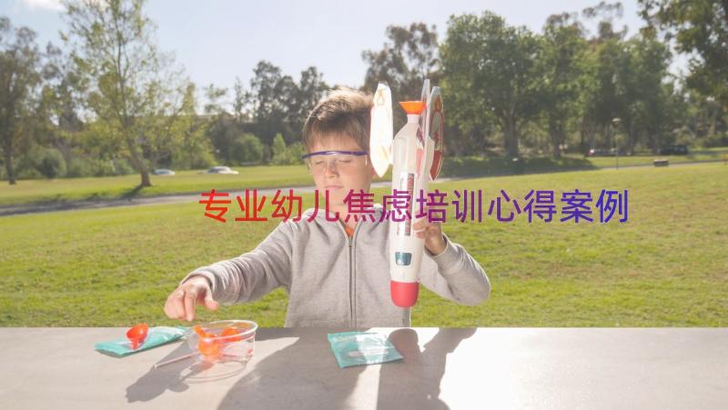 专业幼儿焦虑培训心得（案例17篇）