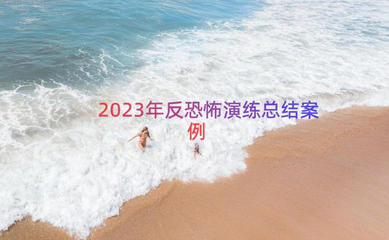 2023年反恐怖演练总结（案例16篇）