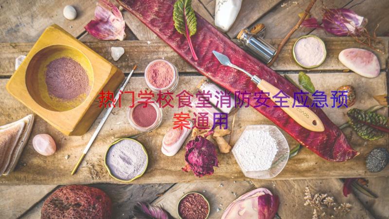 热门学校食堂消防安全应急预案（通用15篇）