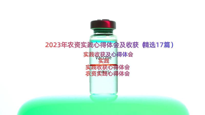 2023年农资实践心得体会及收获（精选17篇）