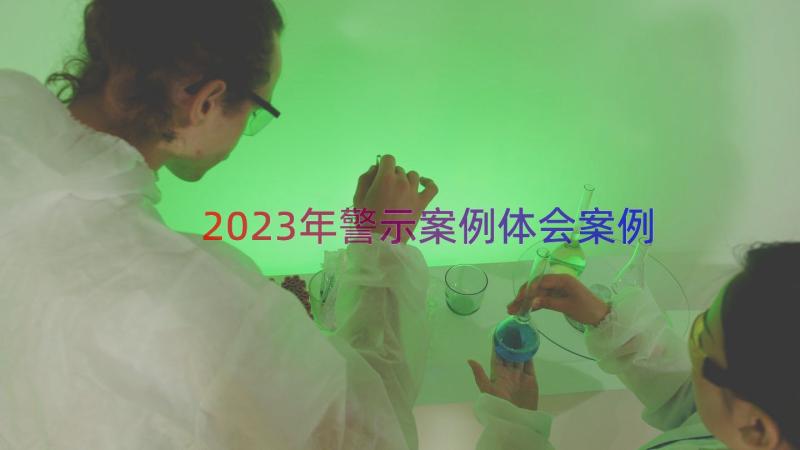 2023年警示案例体会（案例16篇）