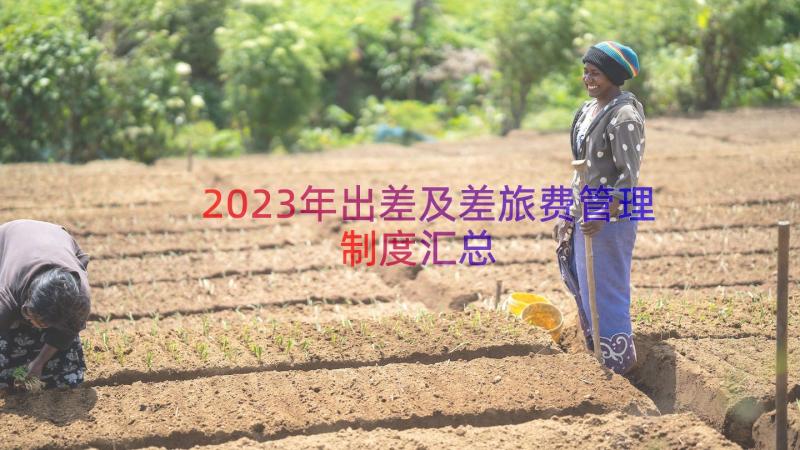 2023年出差及差旅费管理制度（汇总16篇）