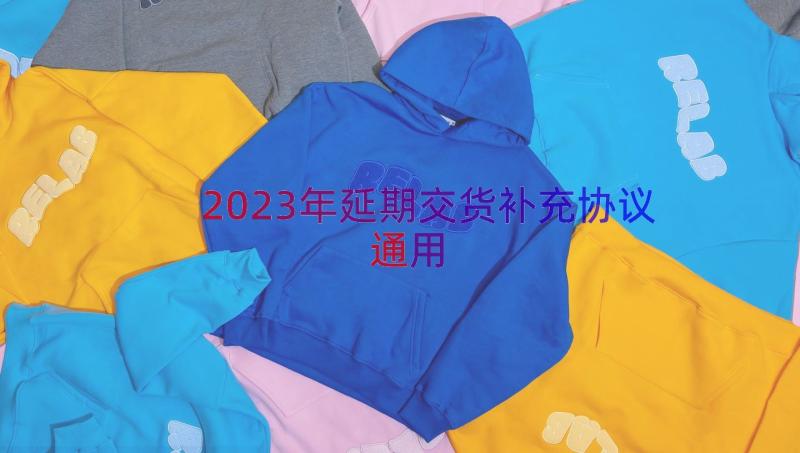 2023年延期交货补充协议（通用16篇）