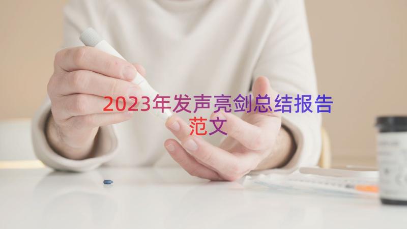 2023年发声亮剑总结报告范文（18篇）