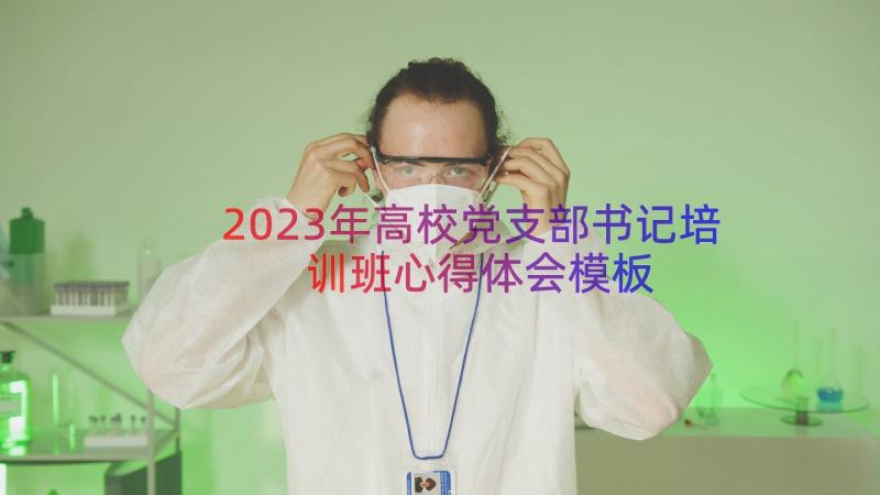 2023年高校党支部书记培训班心得体会（模板12篇）