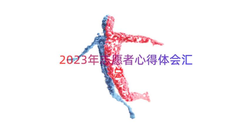 2023年志愿者心得体会（汇总14篇）