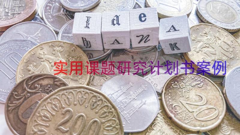 实用课题研究计划书（案例16篇）