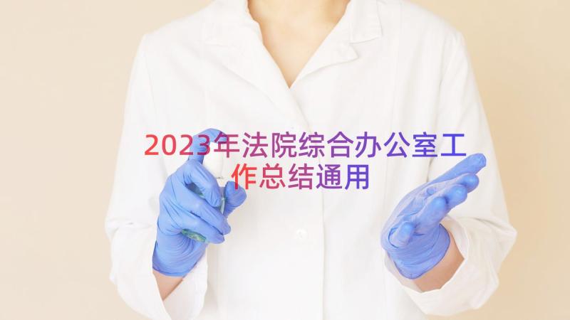 2023年法院综合办公室工作总结（通用17篇）