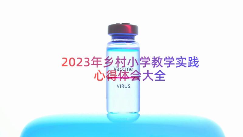 2023年乡村小学教学实践心得体会大全（15篇）