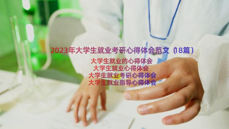 2023年大学生就业考研心得体会范文（18篇）