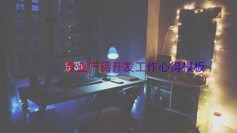 专业产品开发工作心得（模板15篇）