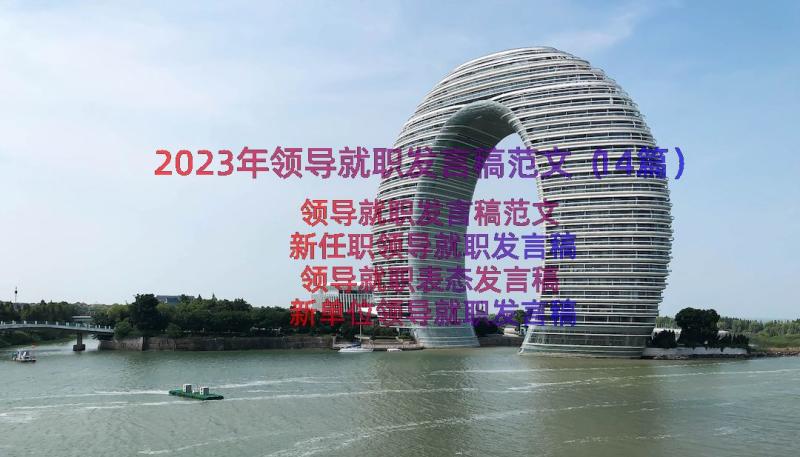 2023年领导就职发言稿范文（14篇）