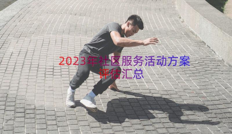 2023年社区服务活动方案评估（汇总15篇）