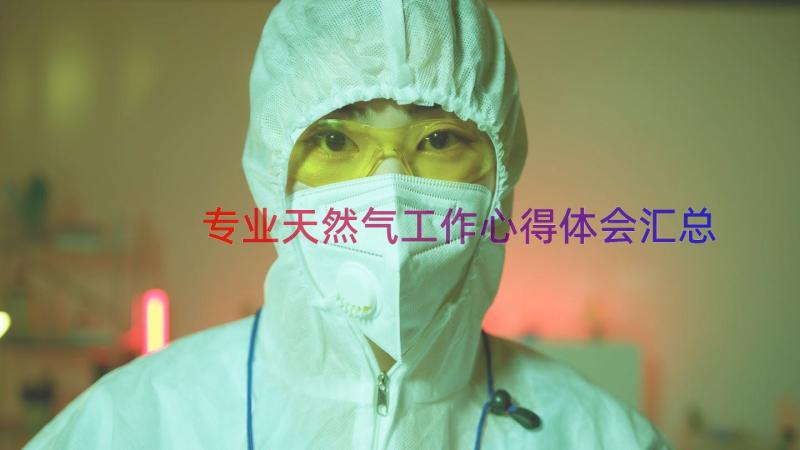 专业天然气工作心得体会（汇总14篇）