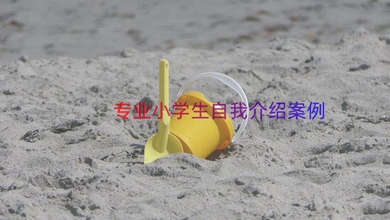 专业小学生自我介绍（案例12篇）