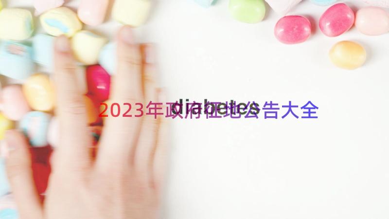 2023年政府征地公告大全（18篇）