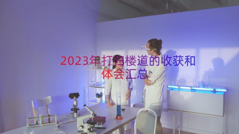 2023年打扫楼道的收获和体会（汇总18篇）