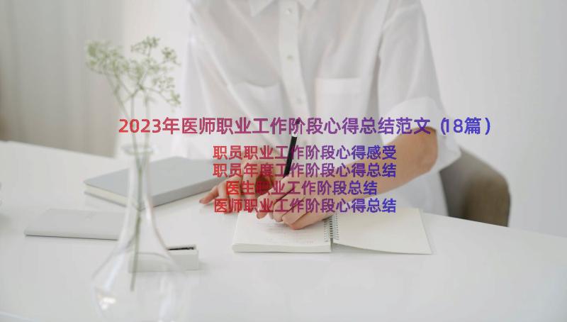 2023年医师职业工作阶段心得总结范文（18篇）