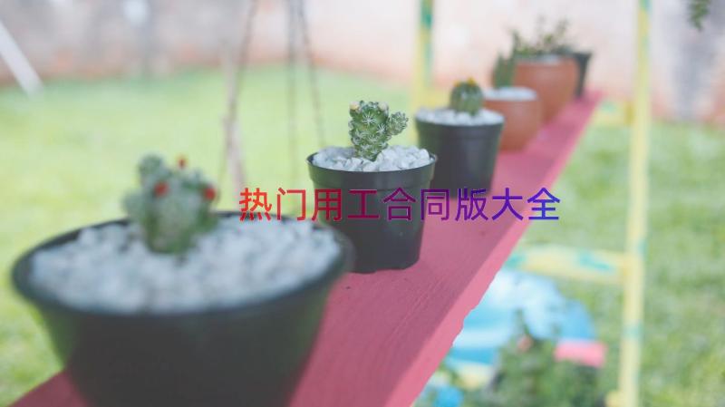 热门用工合同版大全（15篇）