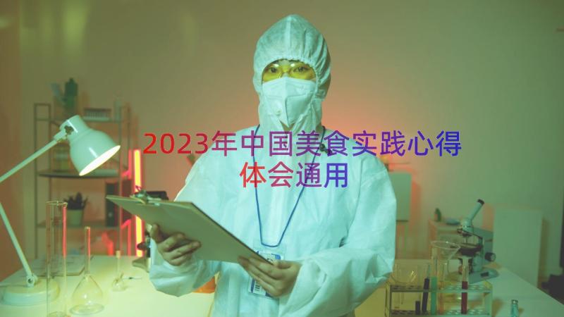 2023年中国美食实践心得体会（通用15篇）