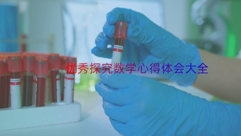 优秀探究数学心得体会大全（16篇）