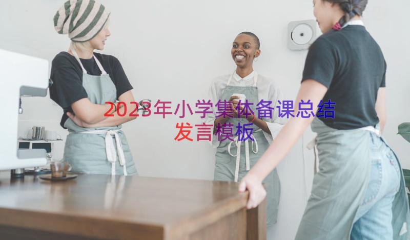 2023年小学集体备课总结发言（模板14篇）