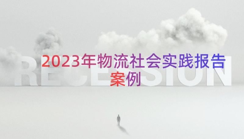 2023年物流社会实践报告（案例14篇）