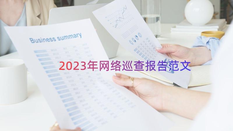 2023年网络巡查报告范文（15篇）