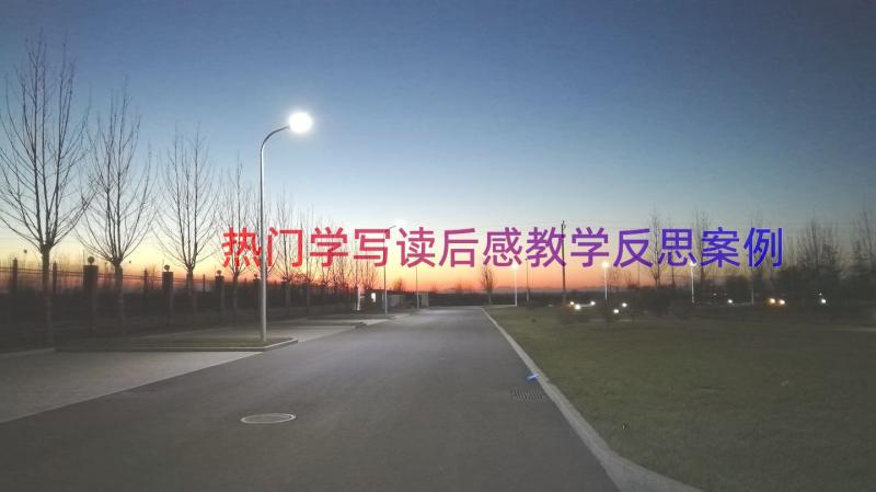 热门学写读后感教学反思（案例14篇）