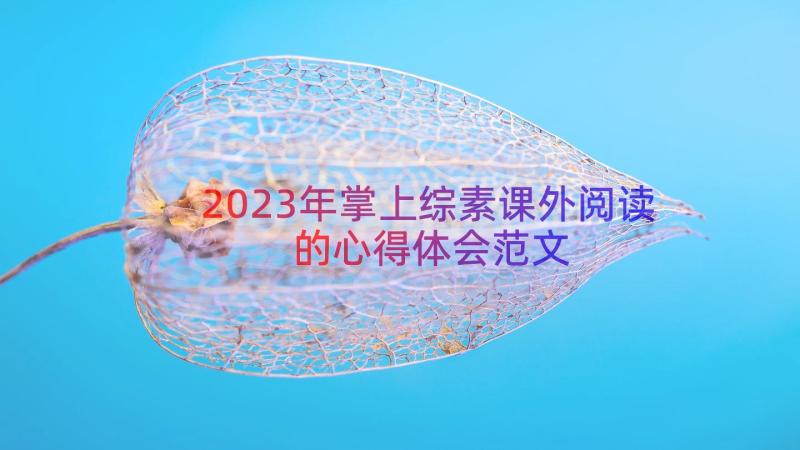 2023年掌上综素课外阅读的心得体会范文（16篇）