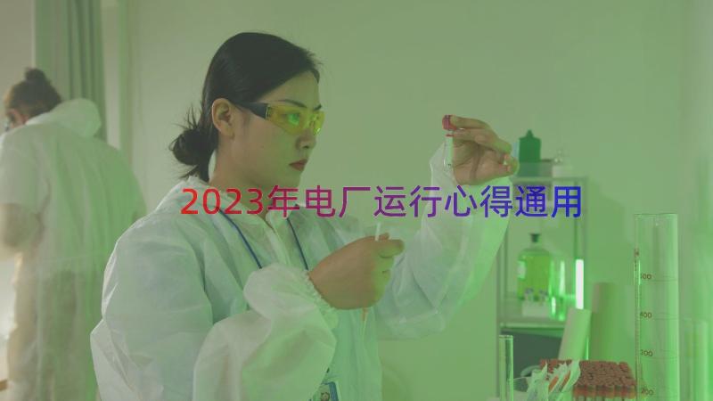 2023年电厂运行心得（通用13篇）