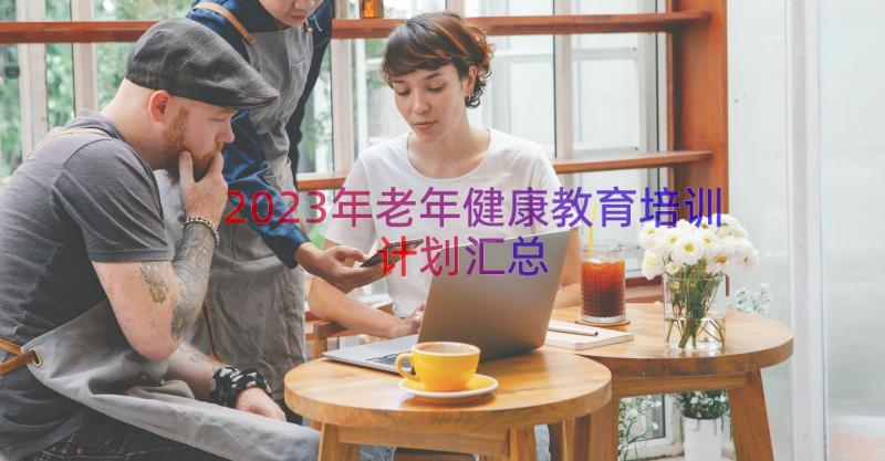 2023年老年健康教育培训计划（汇总19篇）