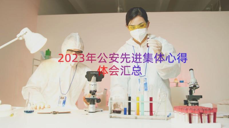 2023年公安先进集体心得体会（汇总15篇）