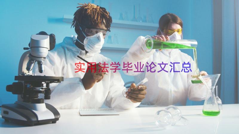 实用法学毕业论文汇总