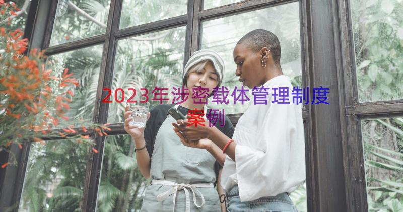 2023年涉密载体管理制度（案例15篇）