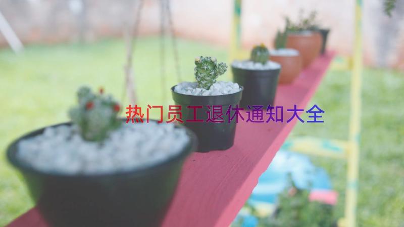 热门员工退休通知大全（18篇）